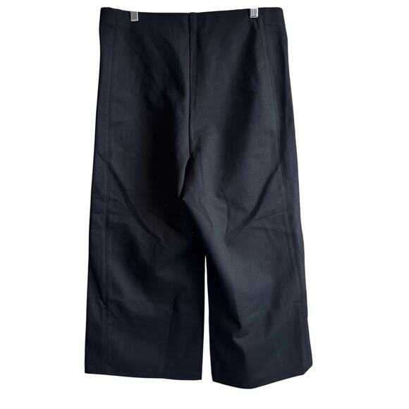 Banana Republic High Rise Wide Leg Cropped Everywhere Ponte Pant Black 713496 - Picture 7 of 12